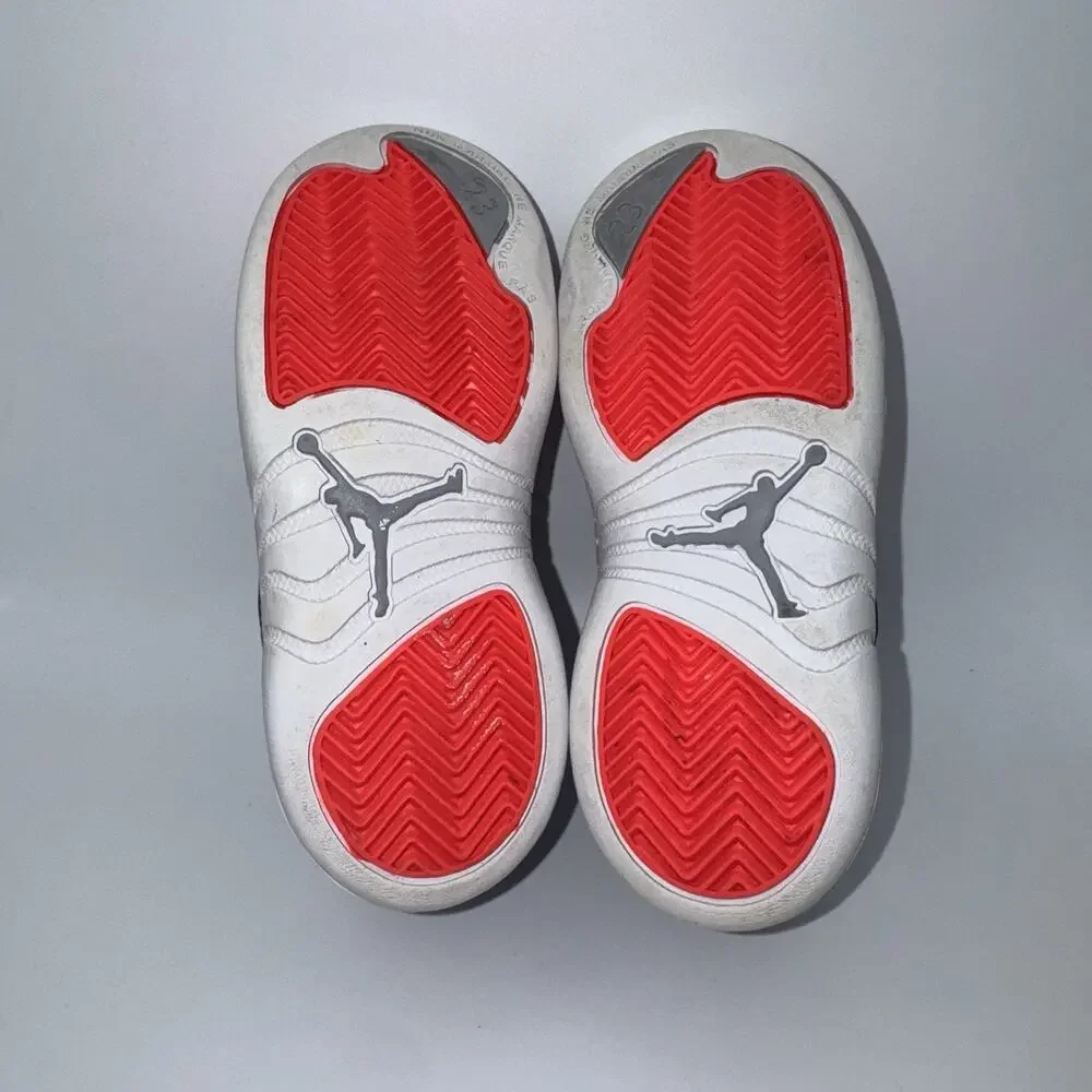 Air Jordan 12 Retro Racer Pink Wolf Grey Toddler 9C 819666-060 Shoes